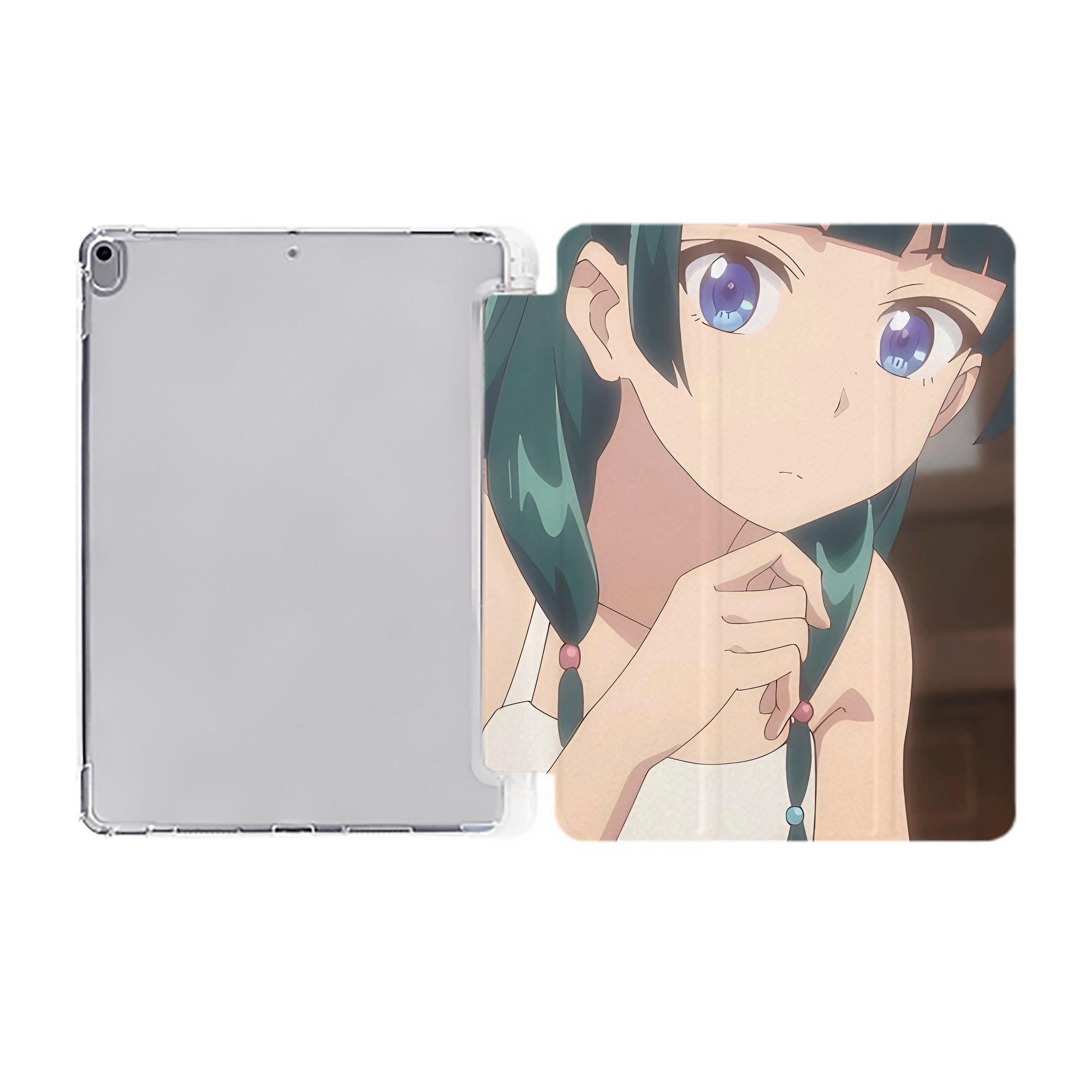 （画像用） 薬屋のひとりごと The Apothecary Diaries IPad ケース ペン収納付き 三つ折りスタンド PUレザー×シリコン 対応機種9.5/10.5/10.9インチ